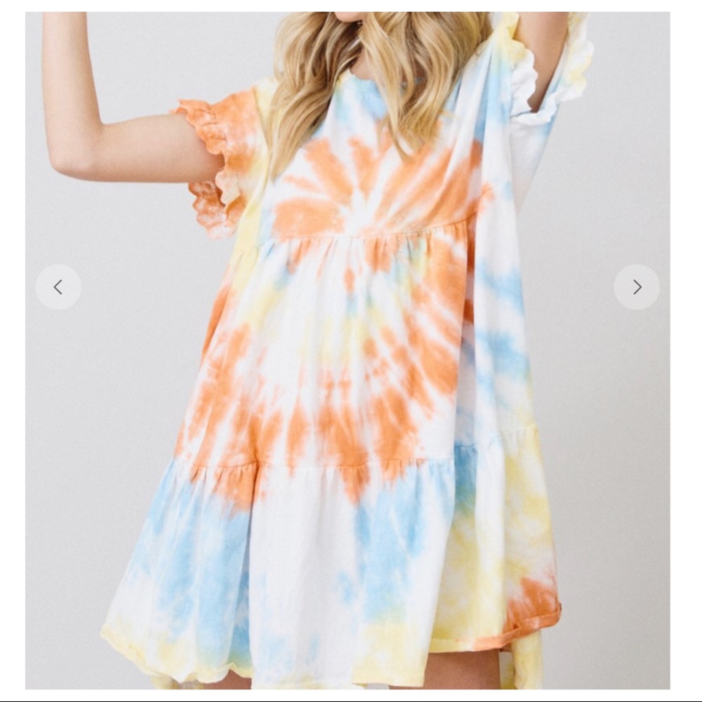 #01 100% Organic Cotton Tie-Dye Tunic Dress - Picture 5 of 5